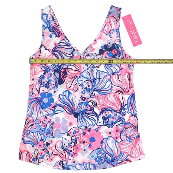 Lilly Pulitzer NWT Gigi Top in Make a Splash Sz XS - Picture 7 of 15